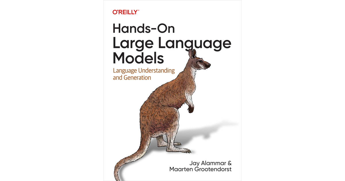 Hands-On Large Language Models — оригинальная обложка